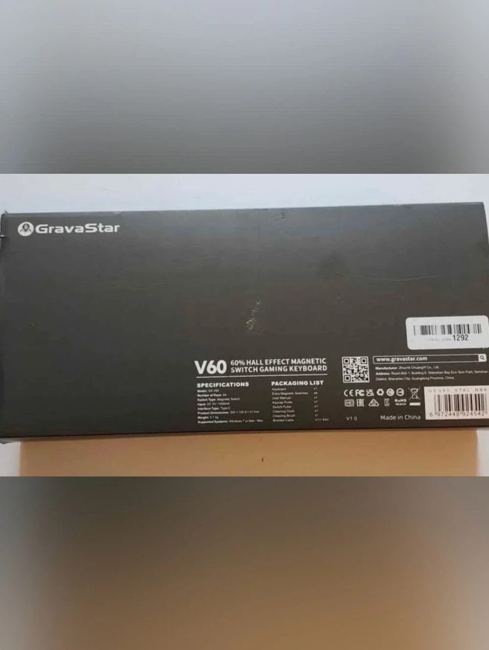 GravaStar V60 60% Hall Effect Magnetic Switch Gaming Keyboard. Amazon Open Box